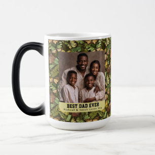 Romantic Butterfly Camouflage Flower Step Dad Birt Magic Mug