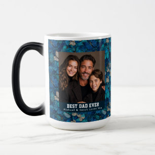 Romantic Butterfly Camouflage Grandad Photo Travel Magic Mug