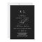 Romantic Calligraphy | Black Monogram Wedding