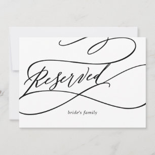 Romantic Calligraphy   Flourish Reserved Sign
