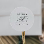 Romantic Calligraphy Wedding Envelope Seals<br><div class="desc">These romantic calligraphy wedding envelope seals are perfect for a simple wedding. The modern classic design features fancy swirls and whimsical flourishes with gorgeous elegant hand lettered typography. Personalize the label with the names of the bride and groom.</div>