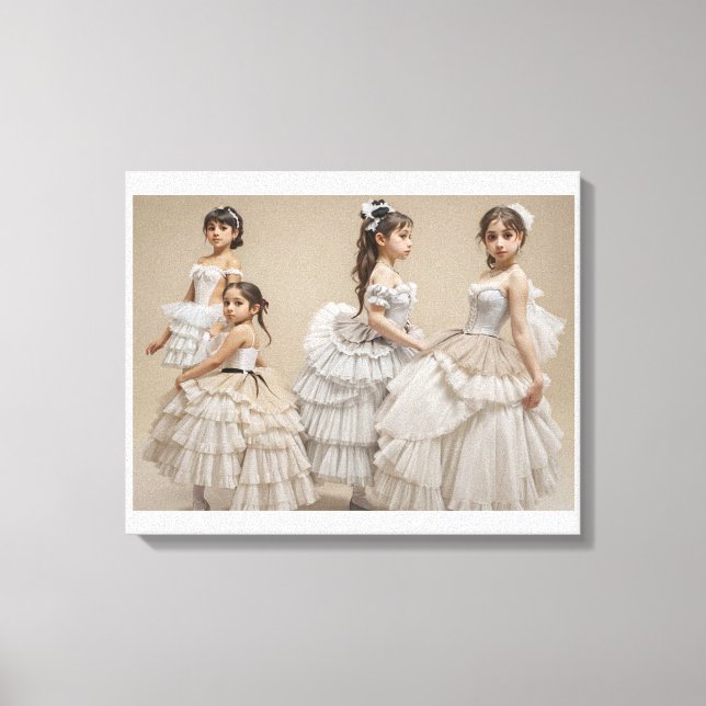 Romantic canvas dancers print (Front)