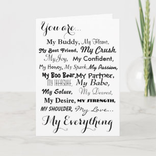romantic; card