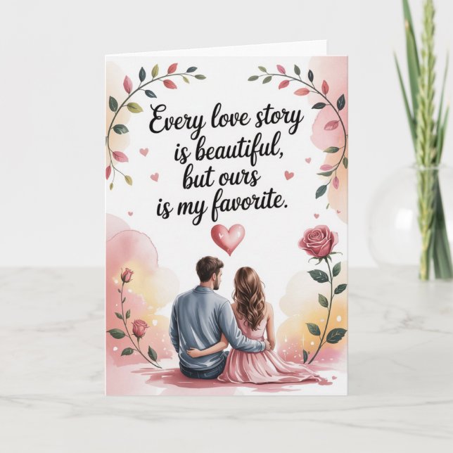 Romantic Card for girlfriend (Front)