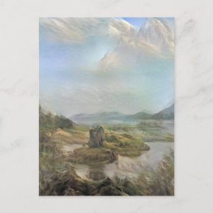 Romantic Castle Stalker Holiday Postcard