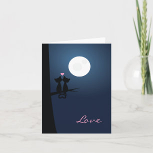 Romantic Cats Holiday Card