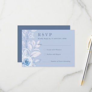 Romantic Chic Classic Floral RSVP Reesponse Cards