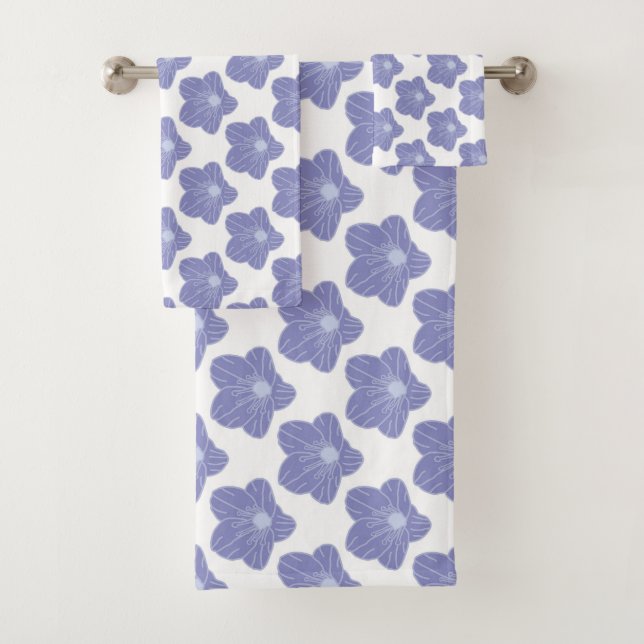 Romantic Chic Floral Pattern  Bath Towel Set (Insitu)