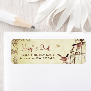Romantic Chickadee Musical Bird Cage 