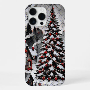 Romantic Christmas Village Holiday Artwork iPhone 16 Pro Max Case