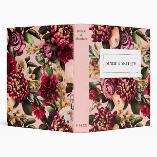 Romantic Chrysanthemum on Gossamer Pink Binder