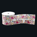 Romantic Classical Pearl Swan Floral Frame Wedding Grosgrain Ribbon<br><div class="desc">Beautiful Invitation to celebrate Special occasions and festivals comes with digital and E-invitation as per your request. We would love to replicate our designs to make multiple products like rsvp cards, labels envelopes, and more. Customization is available for ready to print on request at info@shamaurcreatif@gmail.com Look Forward to hearing from...</div>