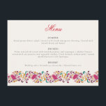 Romantic Classical Pearl Swan Floral Frame Wedding Menu<br><div class="desc">Beautiful Invitation to celebrate Special occasions and festivals comes with digital and E-invitation as per your request. We would love to replicate our designs to make multiple products like rsvp cards, labels envelopes, and more. Customization is available for ready to print on request at info@shamaurcreatif@gmail.com. Look Forward to hearing from...</div>