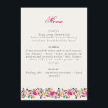 Romantic Classical Pearl Swan Floral Frame Wedding Menu<br><div class="desc">Beautiful Invitation to celebrate Special occasions and festivals comes with digital and E-invitation as per your request. We would love to replicate our designs to make multiple products like rsvp cards, labels envelopes, and more. Customization is available for ready to print on request at info@shamaurcreatif@gmail.com. Look Forward to hearing from...</div>