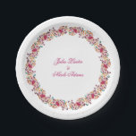 Romantic Classical Pearl Swan Floral Frame Wedding Paper Plate<br><div class="desc">Beautiful Invitation to celebrate Special occasions and festivals comes with digital and E-invitation as per your request. We would love to replicate our designs to make multiple products like rsvp cards, labels envelopes, and more. Customization is available for ready to print on request at info@shamaurcreatif@gmail.com. Look Forward to hearing from...</div>