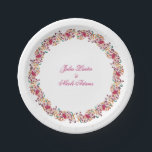 Romantic Classical Pearl Swan Floral Frame Wedding Paper Plate<br><div class="desc">Beautiful Invitation to celebrate Special occasions and festivals comes with digital and E-invitation as per your request. We would love to replicate our designs to make multiple products like rsvp cards, labels envelopes, and more. Customization is available for ready to print on request at info@shamaurcreatif@gmail.com. Look Forward to hearing from...</div>