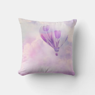 Romantic Clouds Throw Pillow