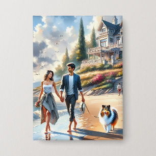 Romantic Coastal Cottage Sunset Stroll