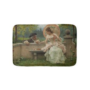 Romantic Conversation in the Park Bath Mat