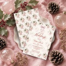 Romantic Coquette Christmas Brunch Florals TMF26