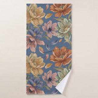 Romantic Cottage Flowers Bath Towel Set