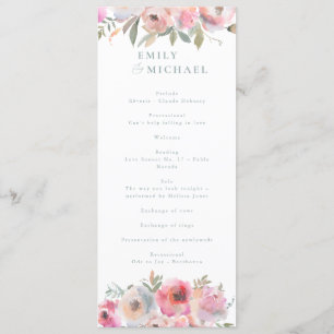 Romantic Cottage Flowers Blush Blue Sage Program