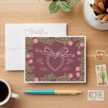 Romantic Cottagecore Roses - Vintage Heart Locket