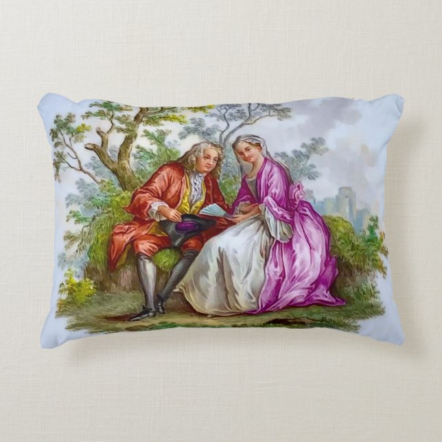  Romantic Couple  Accent Pillow (Front)