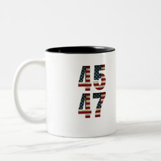 romantic couple art, love silhouette, watercolor c Two-Tone coffee mug