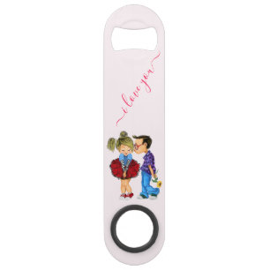 Romantic Couple Bar Key - Love