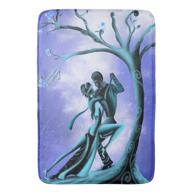 Romantic Couple Dance the Tango Bath Mat (Front Vertical)