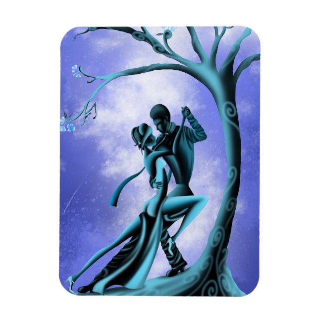 Romantic Couple Dance the Tango  Magnet (Vertical)