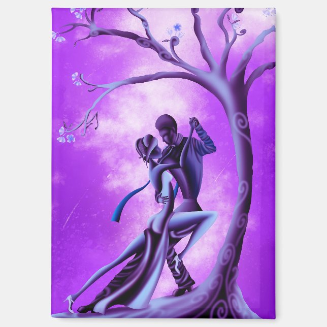 Romantic couple dance the tango magnet (Front)