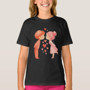 Romantic Couple Face to Face T-Shirt Love & Roma