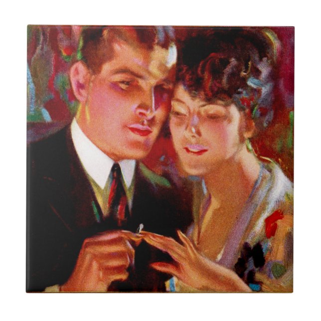 Romantic Couple from Ide Collars Ad Tile (Front)