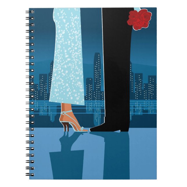 Romantic Couple in City Notebook (Front)
