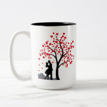Romantic Couple Love Tree Mug