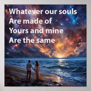 💞 Romantic Couple Love Valentine Quote Wall Art