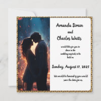 Romantic Couple Night Save the Date