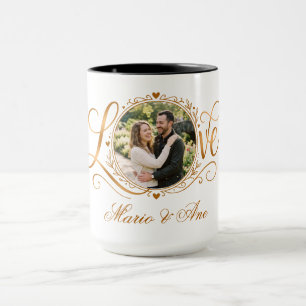 Romantic Couple Personalized Wedding Anniversary Mug