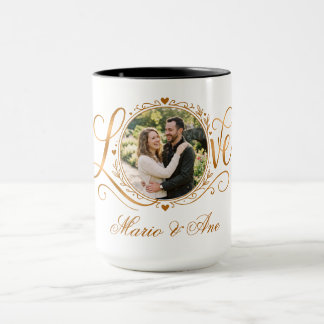 Romantic Couple Personalized Wedding Anniversary Mug