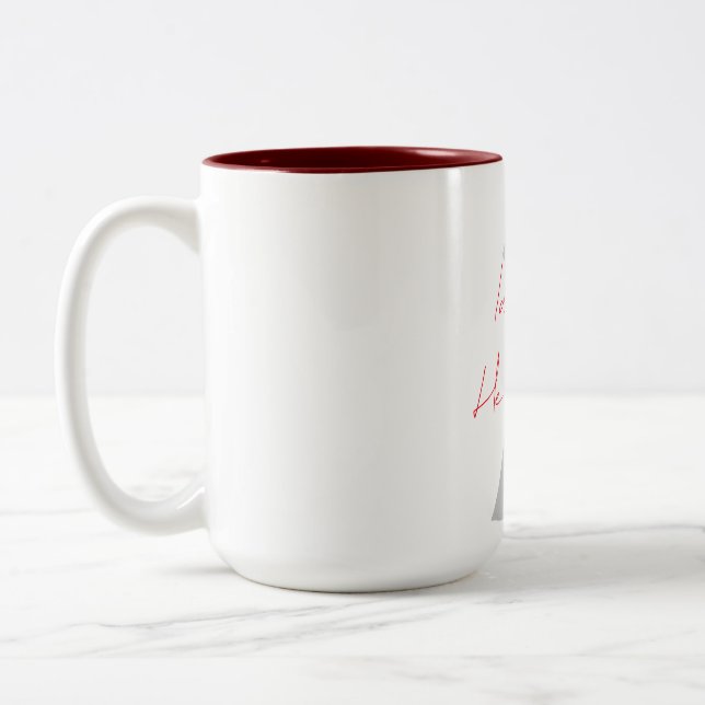 Romantic Couple Silhouette Mug - I am his  (Left)