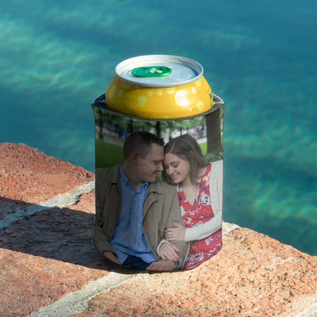 Romantic Couple Sitting Close Together Can Cooler (In Situ Pool)