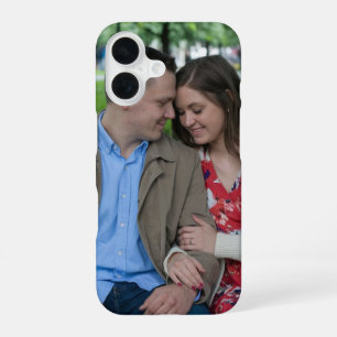 Romantic Couple Sitting Close Together iPhone 16 Case