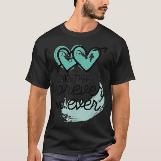 Romantic Couple Together Forever Valentines Day Pe T-Shirt