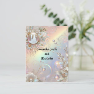 Romantic Couple Wedding Invitation Postcard