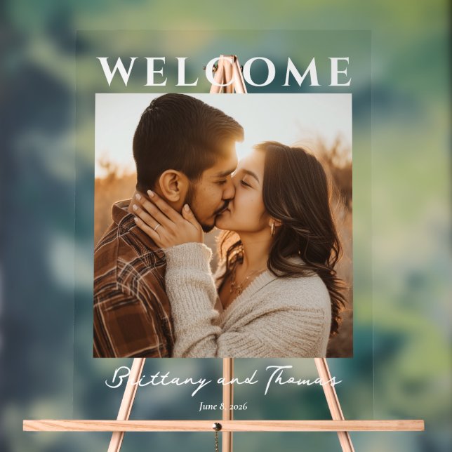 Romantic Couple Welcome Sign (Neutre)