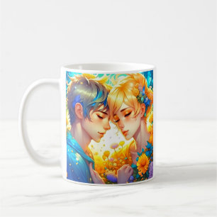 Romantic Couple's Gift   Personalized Anime Coffee Mug
