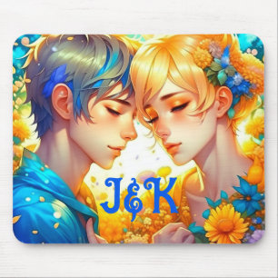 Romantic Couple's Gift   Personalized Anime Mouse Pad
