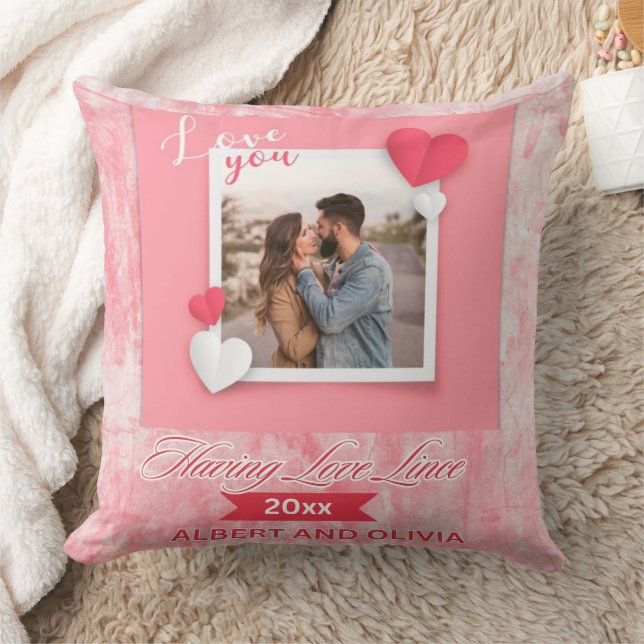Romantic & Cozy Gift for Your Special Someone Throw Pillow (Blanket)